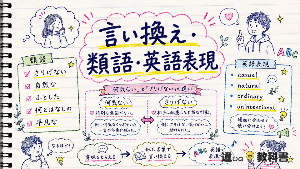 何気の意味がわかる例文と使うときの注意点