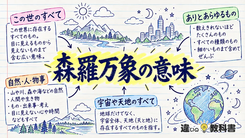 森羅万象の意味とは？簡単にいうと「この世のすべて」
