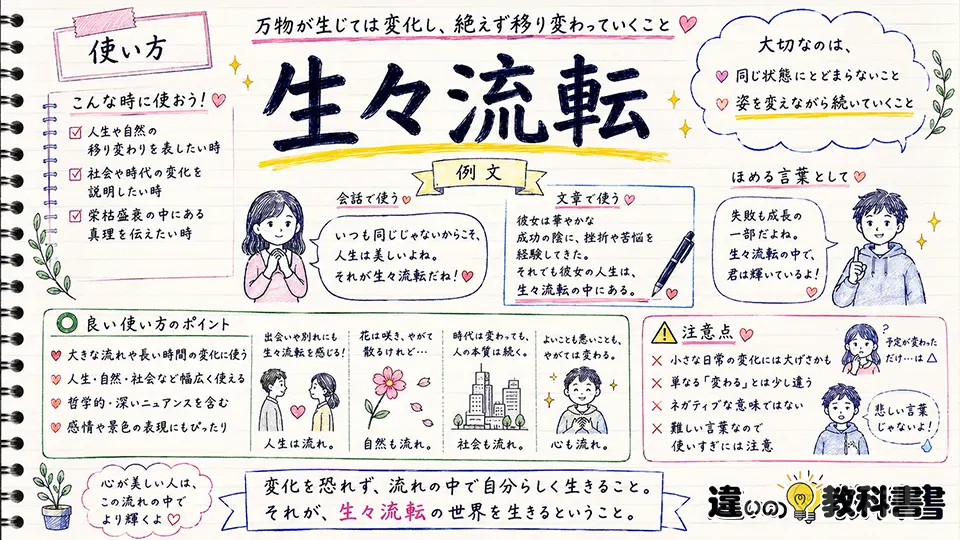 生々流転の意味とは?読み方と語源をわかりやすく解説