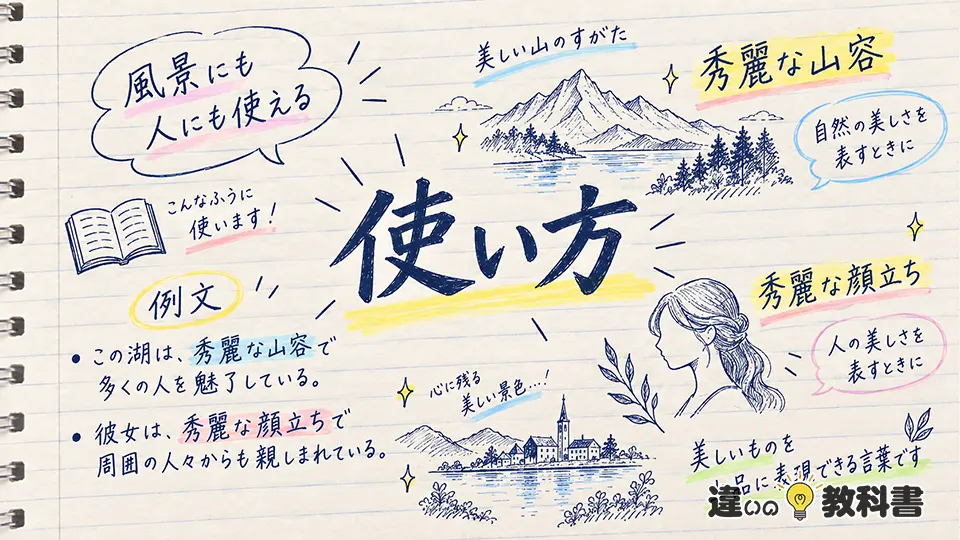 秀麗の意味が伝わる使い方と例文