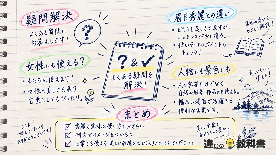 秀麗の意味を正しく使うための疑問を解決
