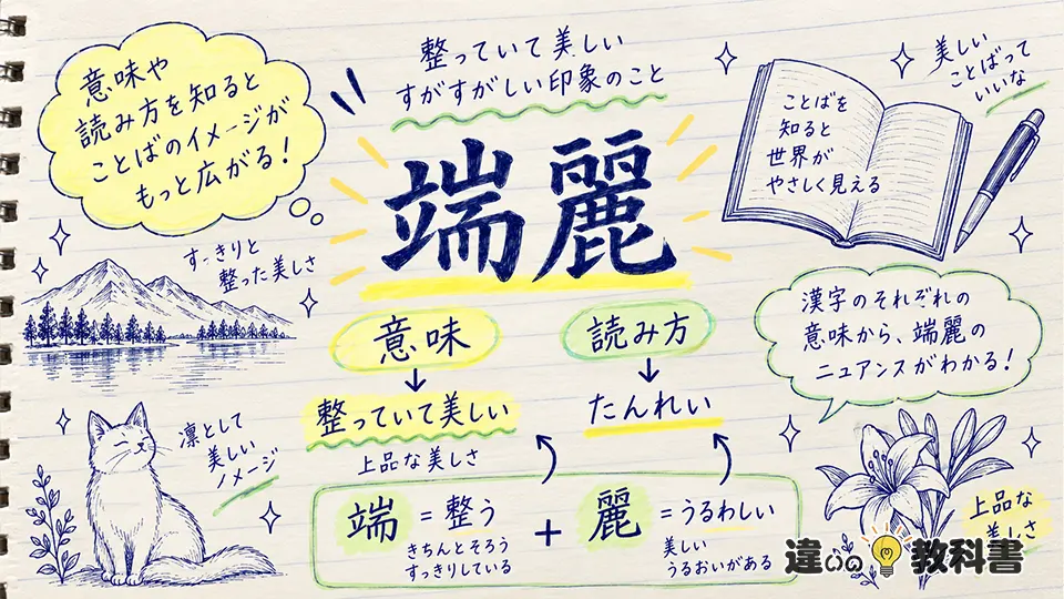 端麗の意味とは？読み方と漢字の意味をわかりやすく解説