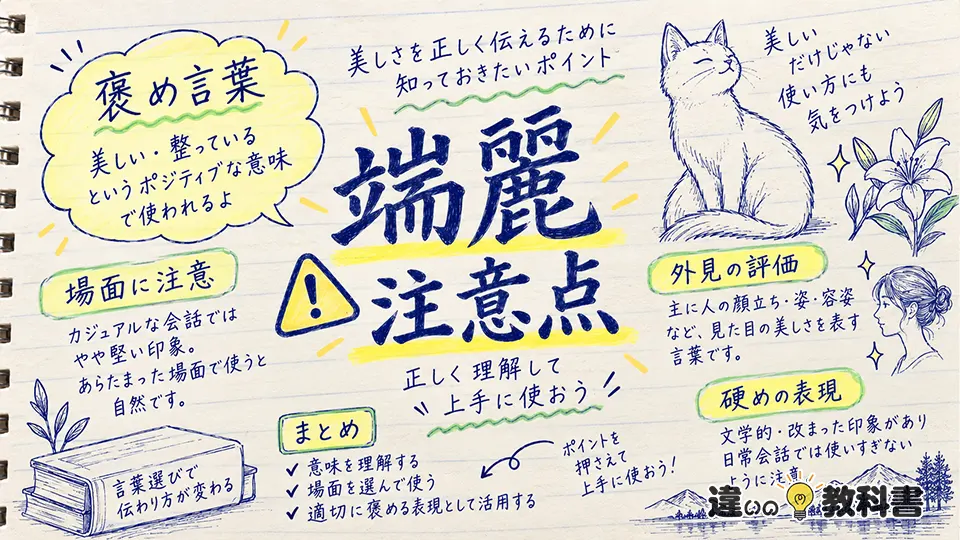 端麗の意味を正しく理解して使うための注意点