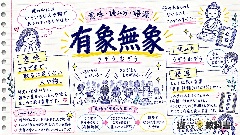 有象無象の意味とは？読み方と語源・由来をわかりやすく解説