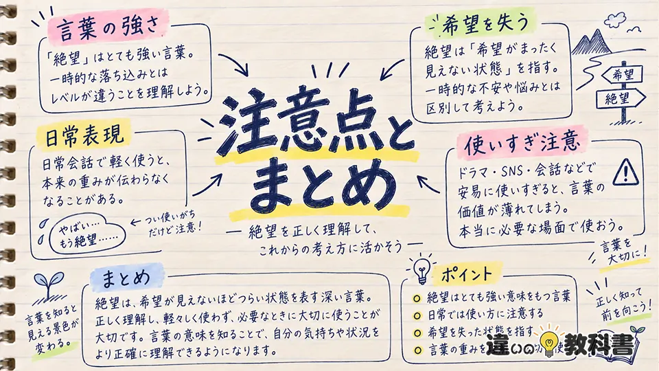 絶望の意味からわかる類語・類義語・対義語と失望との違い