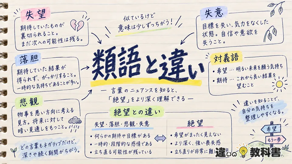 絶望の意味を理解するうえでの注意点とまとめ