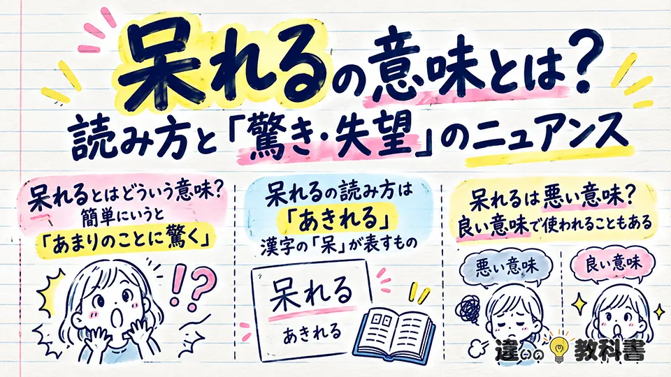 呆れるの意味とは？読み方と「驚き・失望」のニュアンス