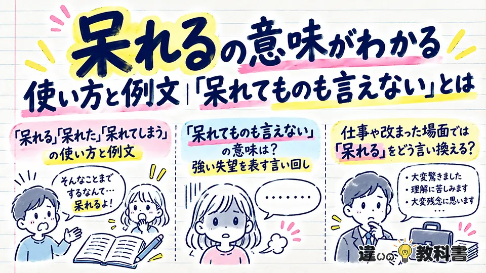 呆れるの意味がわかる使い方と例文｜「呆れてものも言えない」とは
