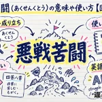 悪戦苦闘（あくせんくとう）の意味や使い方【図解Note】