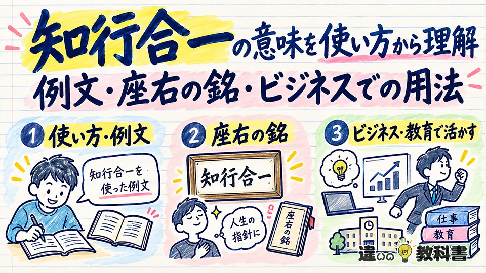 知行合一の意味を使い方から理解|例文・座右の銘・ビジネスでの用法