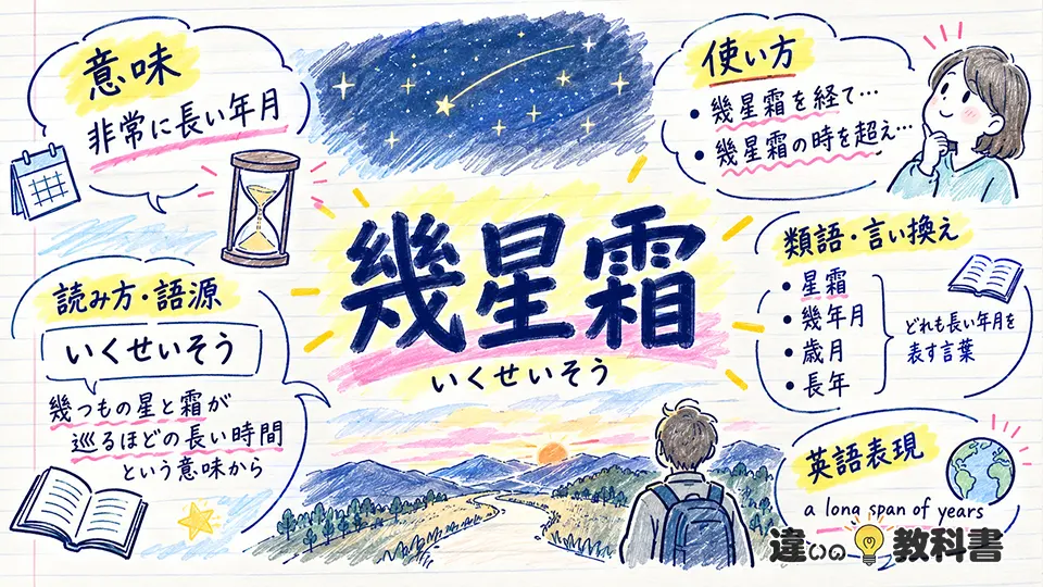 幾星霜(いくせいそう)の意味や使い方【図解Note】