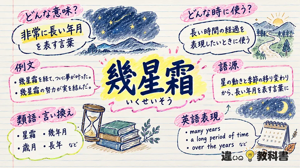 幾星霜の意味がわかる使い方と例文