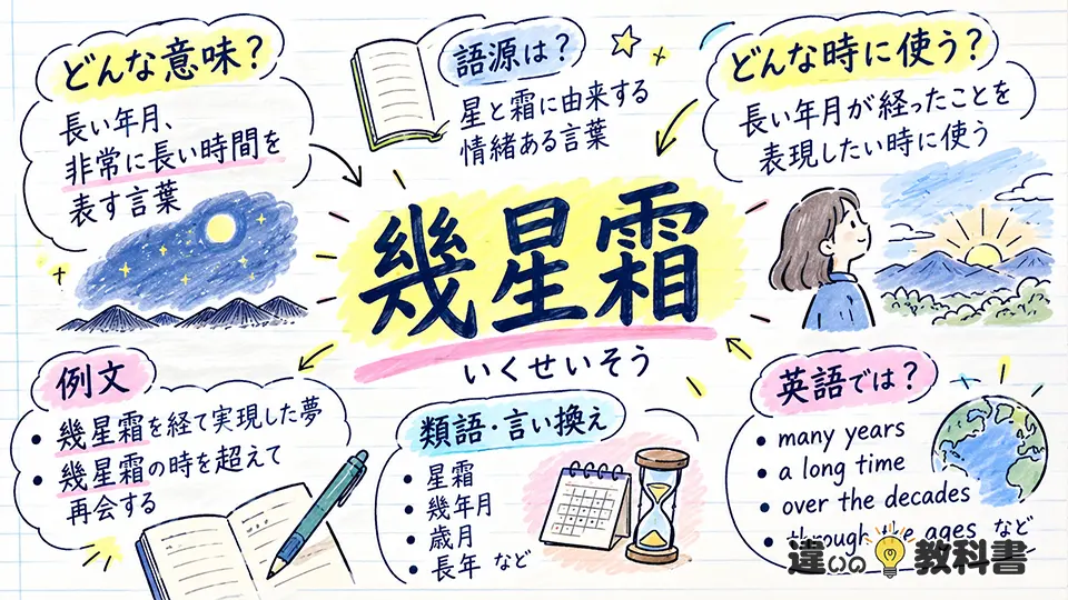 幾星霜の意味と類語・言い換えの違い
