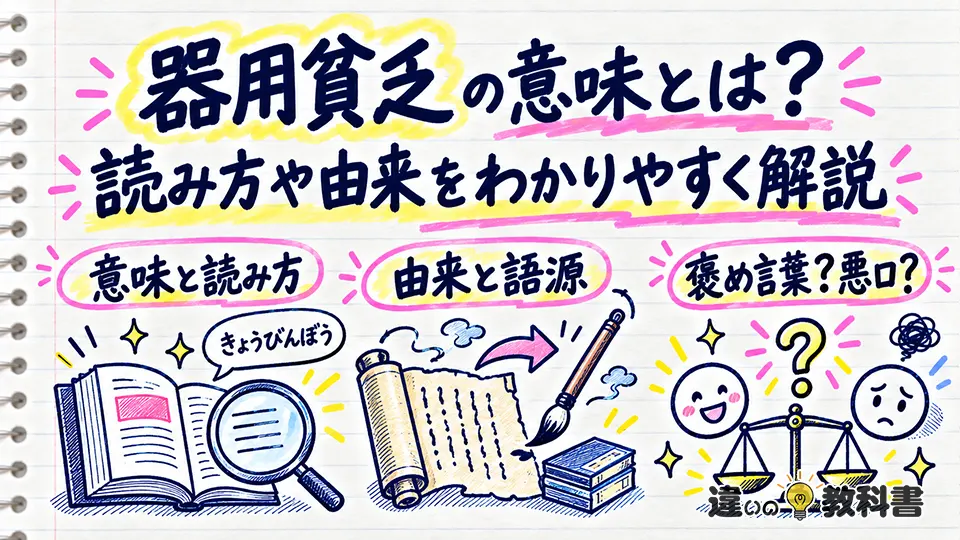 器用貧乏の意味とは？読み方や由来をわかりやすく解説