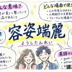 容姿端麗（ようしたんれい）の意味や使い方【図解Note】