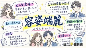 容姿端麗（ようしたんれい）の意味や使い方【図解Note】