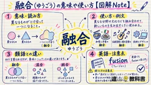 融合（ゆうごう）の意味や使い方【図解Note】