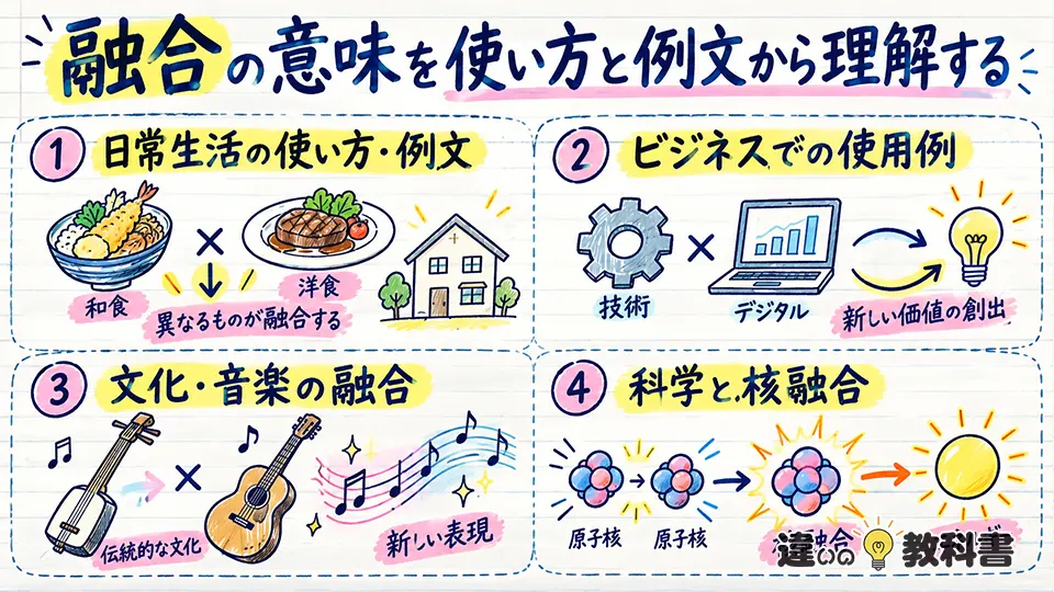 融合の意味を使い方と例文から理解する